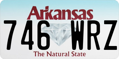 AR license plate 746WRZ