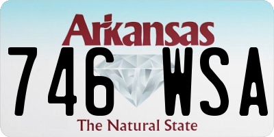 AR license plate 746WSA