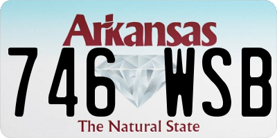 AR license plate 746WSB
