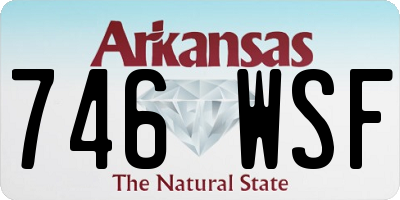 AR license plate 746WSF