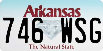 AR license plate 746WSG