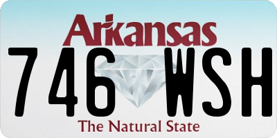 AR license plate 746WSH