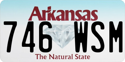 AR license plate 746WSM