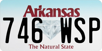 AR license plate 746WSP