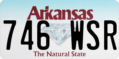 AR license plate 746WSR