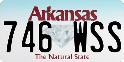 AR license plate 746WSS