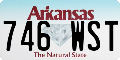 AR license plate 746WST