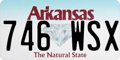 AR license plate 746WSX