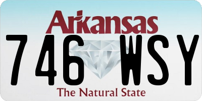AR license plate 746WSY