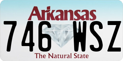 AR license plate 746WSZ