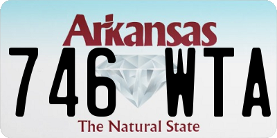 AR license plate 746WTA