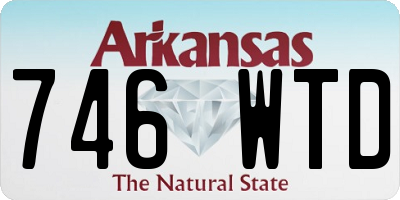 AR license plate 746WTD