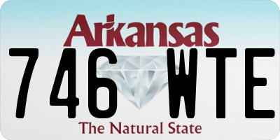 AR license plate 746WTE