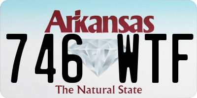 AR license plate 746WTF
