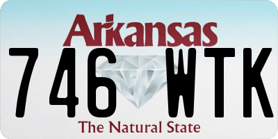 AR license plate 746WTK