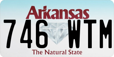 AR license plate 746WTM