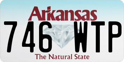 AR license plate 746WTP