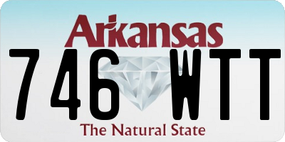 AR license plate 746WTT
