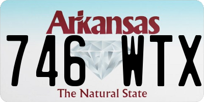 AR license plate 746WTX