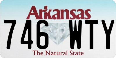AR license plate 746WTY