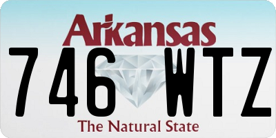 AR license plate 746WTZ