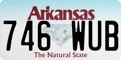 AR license plate 746WUB