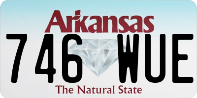 AR license plate 746WUE
