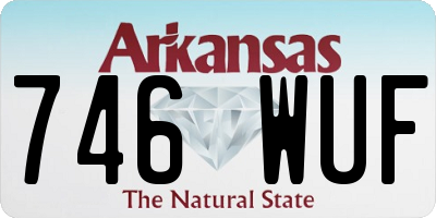 AR license plate 746WUF