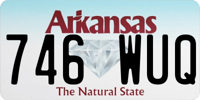 AR license plate 746WUQ