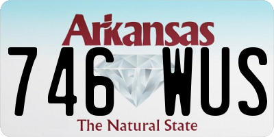 AR license plate 746WUS