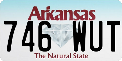 AR license plate 746WUT