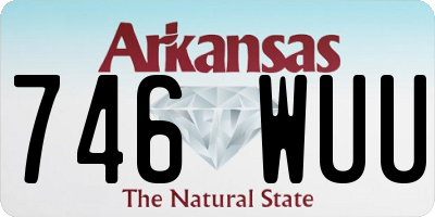 AR license plate 746WUU