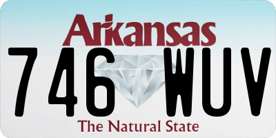 AR license plate 746WUV