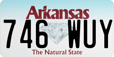 AR license plate 746WUY