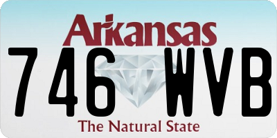 AR license plate 746WVB