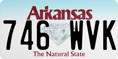 AR license plate 746WVK