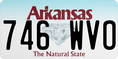 AR license plate 746WVO