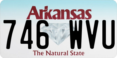 AR license plate 746WVU
