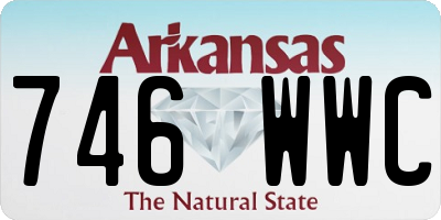 AR license plate 746WWC