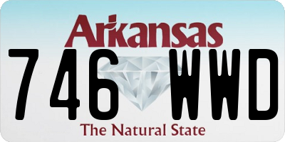 AR license plate 746WWD