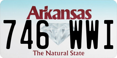 AR license plate 746WWI