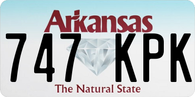 AR license plate 747KPK