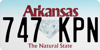 AR license plate 747KPN