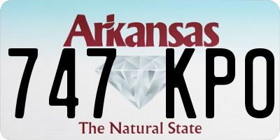 AR license plate 747KPO