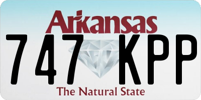 AR license plate 747KPP