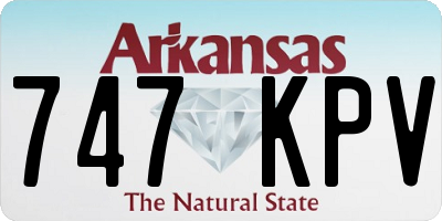 AR license plate 747KPV