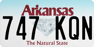 AR license plate 747KQN