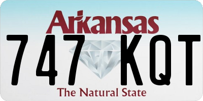 AR license plate 747KQT
