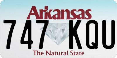 AR license plate 747KQU