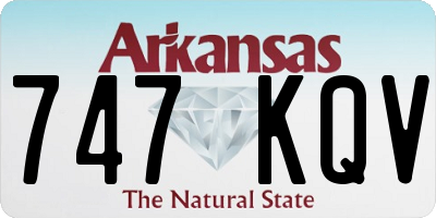 AR license plate 747KQV